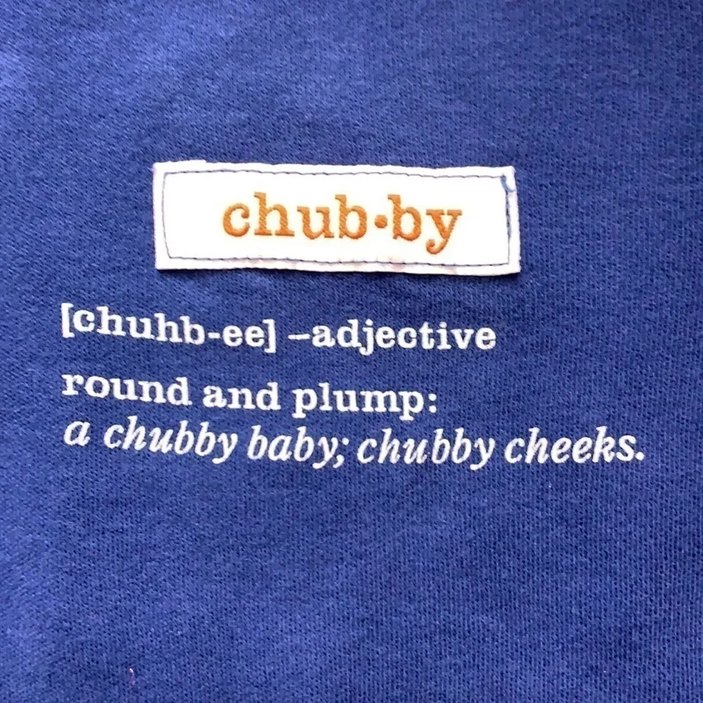 Baby Gap chubby little long sleeve bodysuit unisex blue infant 12 months